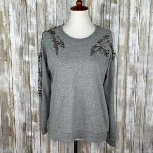 Anthro Deletta Twilight Ivy Pullover Sweatshirt XS